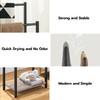 HOOBRO Freestanding Towel Rack, 2 Tier Blanket Ladder Holder for