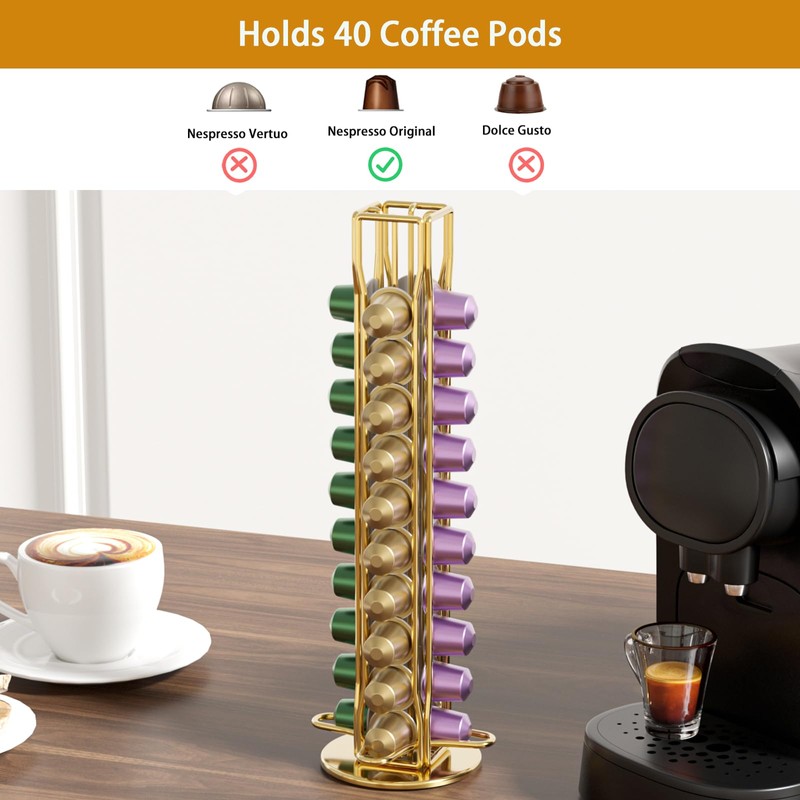 SEVENLINE Coffee Pod Holder Stand Compatible With Nespresso Original Pods