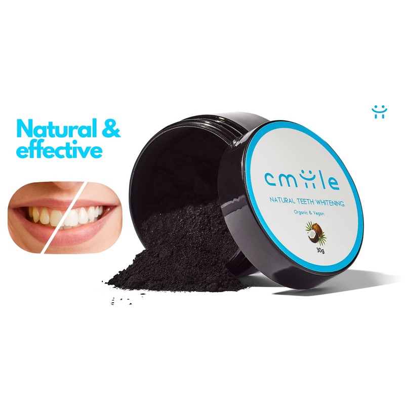 Cmiile Activated Carbon Powder, 100% Natural and Vegan, Activated Carbon