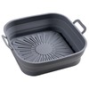 2PCS Fryer Silicone Liners 8in Square Odourless Thickened Foldable Fryer