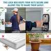 GLIOFLUX Key Safe Outdoor, Key Safe Wall Mounted with 10