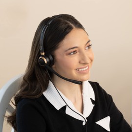 Discover D711U Professional Single Speaker Wired USB Headset for PC, Laptop, Mac | Compatible with Teams, Zoom, Webex, Jabber, Avaya, RingCentral and More