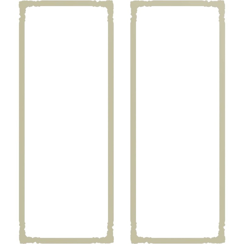 28"W x 72"H Ashford Panel Moulding Kit (Double Panel)