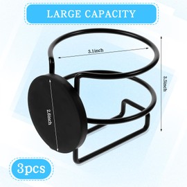 Magnetic Cup Holder, 3 Pack Portable Cup Holder for Tractor Mower Truck Car Fridge, Magnet Cup Drink Holder