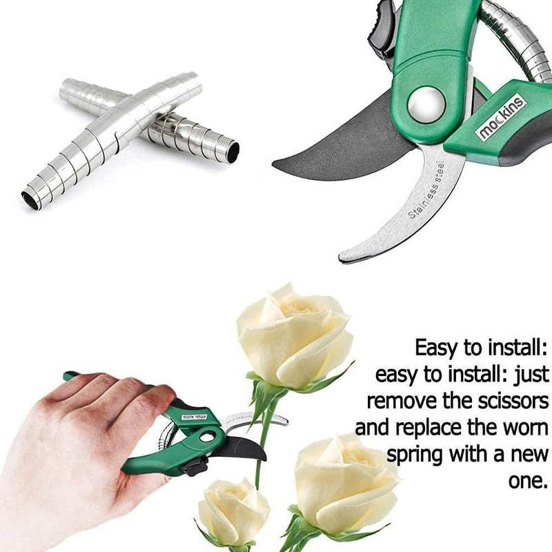 5pcs Silver Springs Pruners Replacement,Replacement Pruning Shear Spring,Pruning Shears Spare