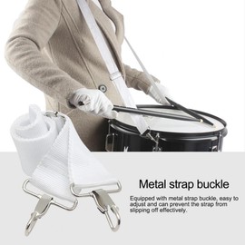 Snare Drum Strap, Adjustable Nylon Military Drum Waist Drum Shoulder Wire Sling Strap Belt Drum Upgrade Accessory