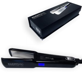Super Professional Flat Iron Hair Straightener, (110V Black) Pro Silver Titanium Plates 1.5" for Keratin Treatments and Salon Duty Best Iron Ever Made