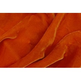 SyFabrics Silk Velvet Fabric 54 inches Wide Orange