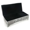 Sophia JTB100 Silver Plated Trinket Box in Antique Style With