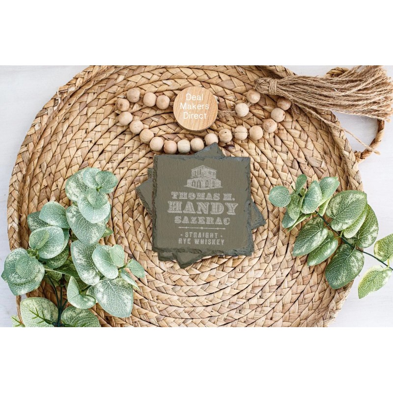 Buffalo Trace Antique Collection 5 Coaster Set Kentucky KY Bourbon