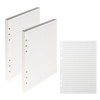 2 Packs A5 Refills Paper 160 Sheets, 6 Hole A5