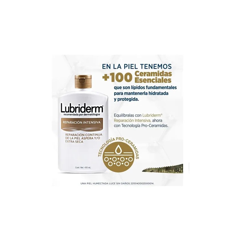 Crema Corporal Reparación Intensiva Día Noche 400ml Lubriderm