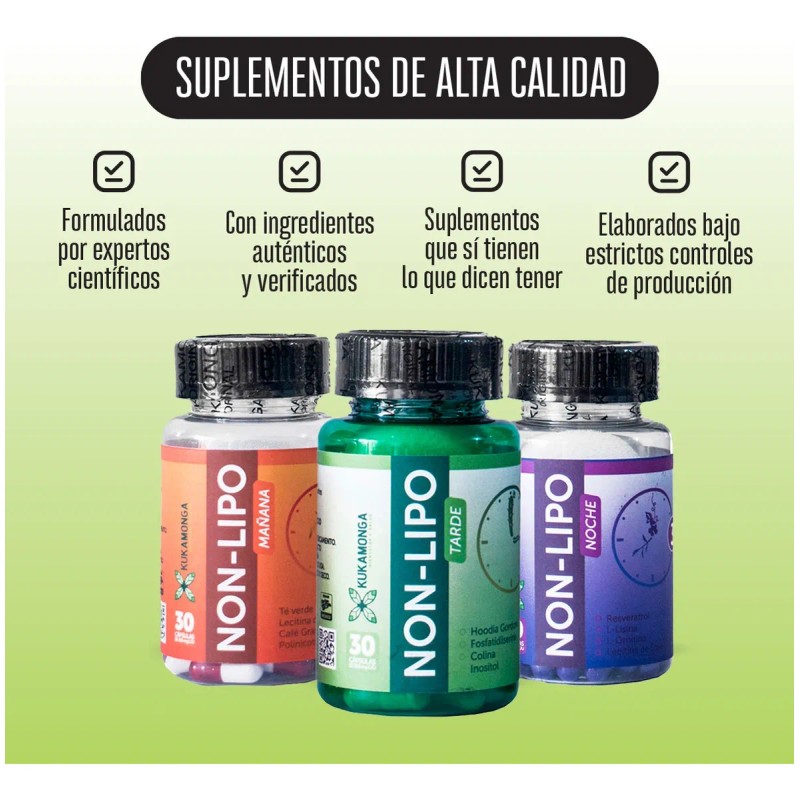 Bajar De Peso, Tratamiento Non Lipo - 30 Cápsulas