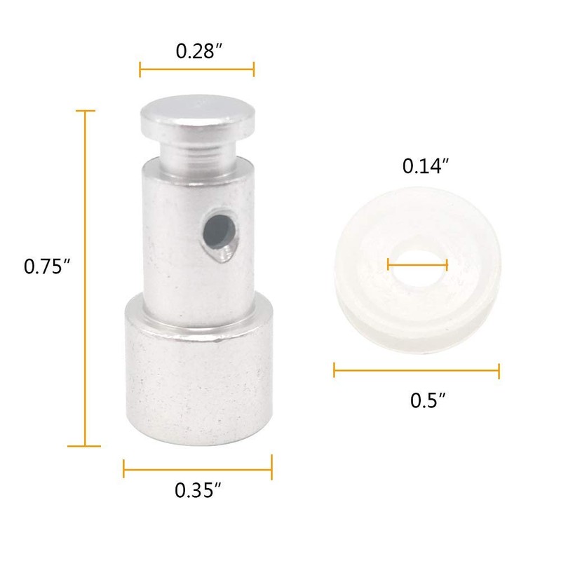 2Pack Universal Replacement Silicone Gaskets and Float Valve for 5,