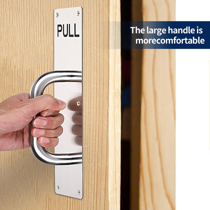 TFLPUO 2 PCS Door Pull Handle, Pull and Push Plate