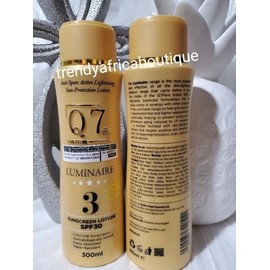 q7 luminaire Q 7 Paris 3 luminaire anti spots active lightening sun protection lotion spf30x1