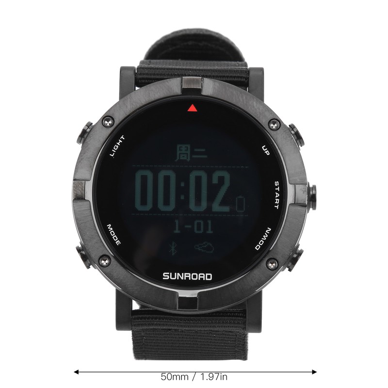 Men's Digital Sport Wristwatch GPS Running Swimming Watch with Compass