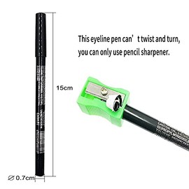 evpct 12Pcs Verde Azul Blanco Negro Marrón Púrpura Color Gel Glitter Delineador de Ojos Set de Lápices para Mujeres Waterline Impermeable A Prueba de Manchas Lapiz de Ojos Delineador de Ojos Contra El