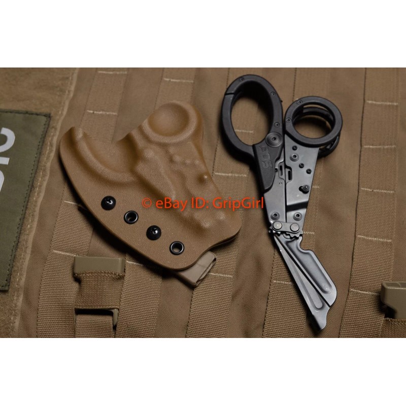 GripGirlSupply Custom Kydex Coyote Holster for SOG Para Trauma Shears