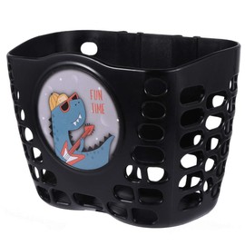 TOYANDONA Kids Bike Basket Front Handlebar Bicycle Basket Detachable Bicycle Accessories for Girls Boys Black