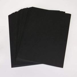 Stella Crafts A4 Black Card Stock x 50 Sheets, 260gsm (297mm x 210mm)
