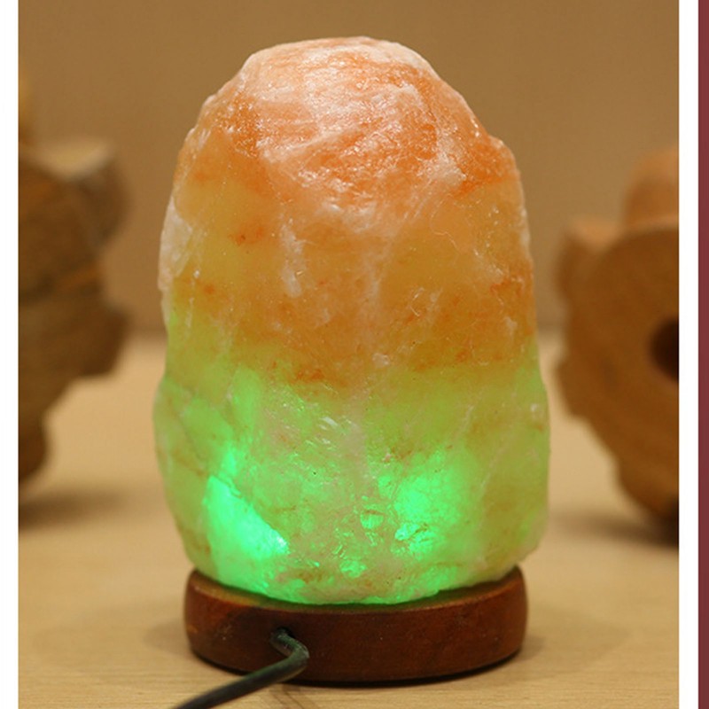 Himalayan Salt Lamp Colorful Changing LED Crystal Salt Lamp USB