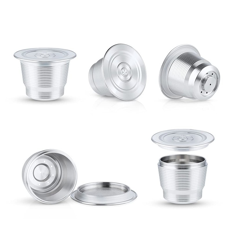 RECAFIMIL Reusable Compatible Capsule for Nespresso Machines Stainless Steel Refillable
