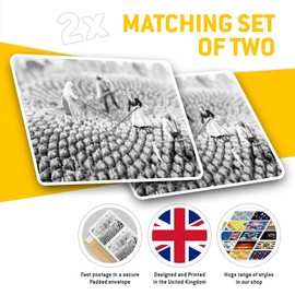 Rectangle Stickers (Set of 2) 10cm - Funny Farmers Farm Joke Toys Kids Laptop Tablet Luggage Scrapbook #43655