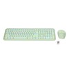 Keyboard Mouse Combo 2.4G Retro Multi Color Mute Cover Wireless