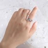 WIOY Sterling Silver Infinity Ring - Women Promise Rings for