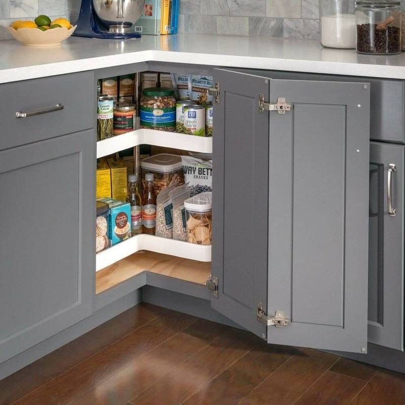 ANGSTROM 2-Pack Lazy Susan Cabinet Hinges, Full Overlay Soft-Closing Concealed