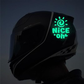 VIREYA Glow in The Dark Stickers for Adults, Waterproof Vinyl Decals for Bumper, Skateboard, Luggage, Kayak Paddles, Cars, Motorcycles & Helmets