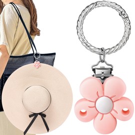 YATOISUR Hat Clip - Hat Holder for Travel on Bag Hands Free - Women's Travel Accessory Protect Hat from Falling, Pink, 0-1