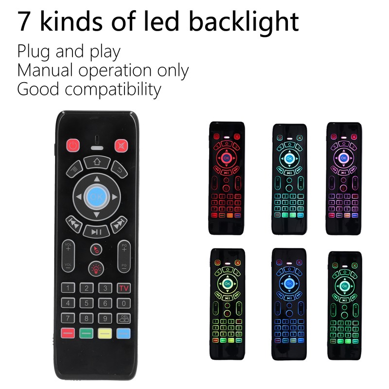 Remote Mouse Wireless Voice Input Manual Control 2.4G Backlit Keyboard
