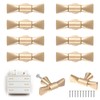 Otoolling 10 Pcs Gold Bow Drawer Knobs Bow Knobs for