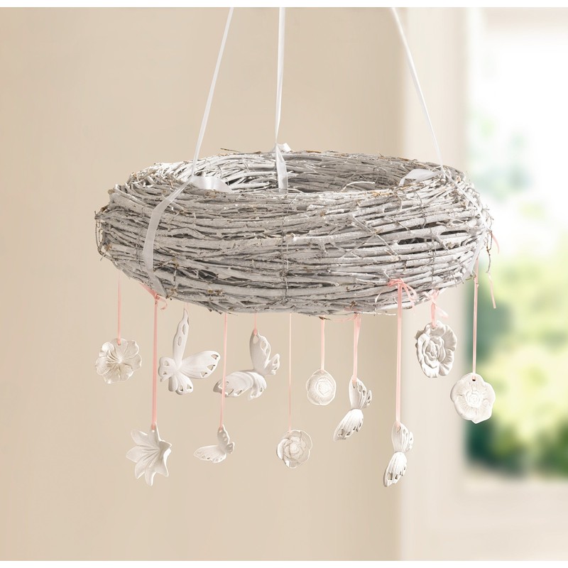 Hanging Butterfly White. Pack of 5