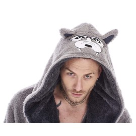 KM186-LXL - Mens Wolf Head Gown - Size L/XL