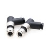 M8 Right Angle 4 Pin Female Coded Industrial Circular Plug