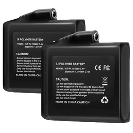 Svenirven Battery for 7.4V 2PCS Lithium Polymer Batteries - Rechargeable Li-Polymer Electric Batteries for Heated Gloves Liners Mittens Socks Hand Muff Heated Socks Hats Jacks (3500mAh)