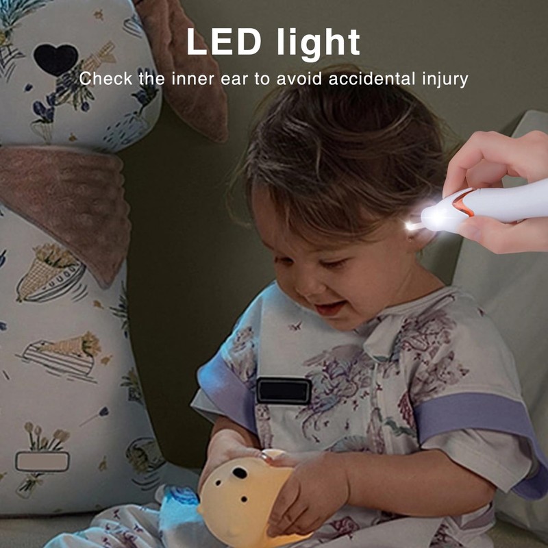 atnayo Ear Wax Remover, Portable Automatic Electric with Led Light