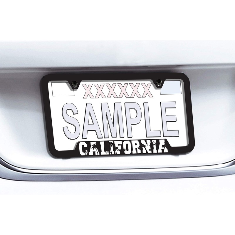 California License Plate Frame - Quality UV Printed Plastic