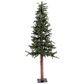 Vickerman 2' Alpine Artificial Christmas Tree, Unlit - Faux Christmas Tree - Seasonal Indoor Home Decor