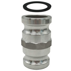 Aluminum Type AA Cam and Groove Spool Adapter, 3" Male Camlock x 3" Male Camlock
