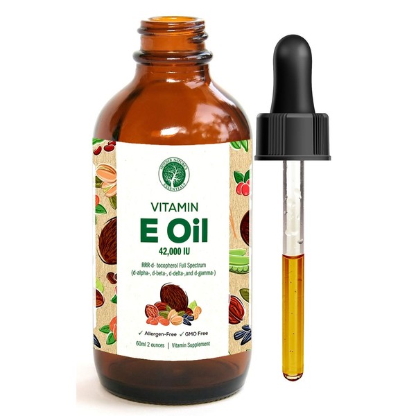Mother Nature's Essentials Vitamin E Supplement 42,000IU, 2 oz