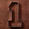 LILIAO Number One #1 Cookie Cutter, 3.93", Stainless Steel
