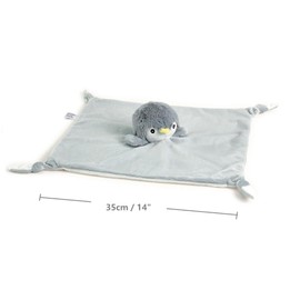 CREVENT - Manta de Seguridad de Felpa acogedora para bebés y niños, cumpleaños (Pingüino)