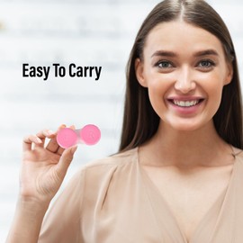 Contact Lens Case - 12 Pack Colorful Storage Box Holder for Soaking & Carrying (12 Pack)