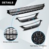 SecosAutoparts Front Bumper Lower Grille and Foglight Grill Cover Fit