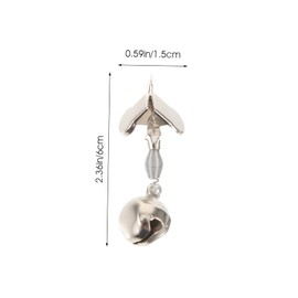 Sosoport Fishing Bells for Rods 10 Pack Metal Fishing Alarm Bells Clips for Sea Fishing and Fishermen