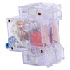 6pcs DZ47‑63 2P 6‑63A Transparent MCB Mini Circuit Breaker Air